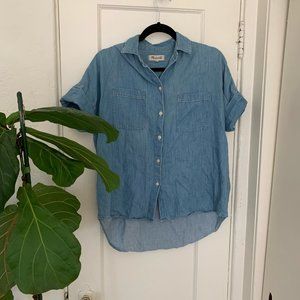 Madewell Denim Courier Shirt Size Small